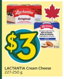 Sobeys LACTANTIA Cream Cheese 227-250 g offer
