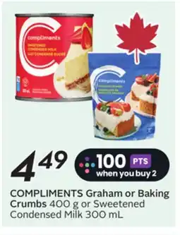 Sobeys COMPLIMENTS Graham or Baking Crumbs offer
