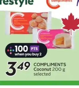 Sobeys COMPLIMENTS Coconut offer