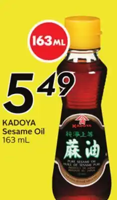 Sobeys KADOYA Sesame Oil offer
