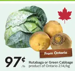 Sobeys Rutabaga or Green Cabbage offer