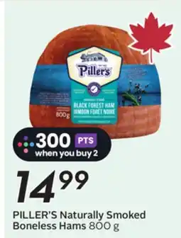 Sobeys PILLER'S Naturally Smoked Boneless Hams offer