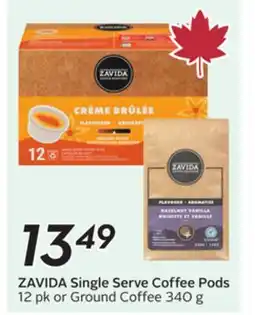 Sobeys ZAVIDA Single Serve Coffee Pods offer