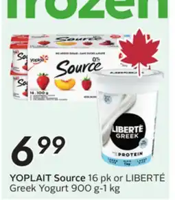 Sobeys YOPLAIT Source offer