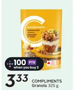 Sobeys COMPLIMENTS Granola offer
