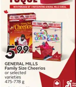 Sobeys GENERAL MILLS Family Size Cheerios offer