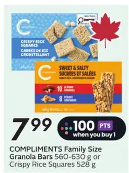 Sobeys COMPLIMENTS Family Size Granola Bars offer