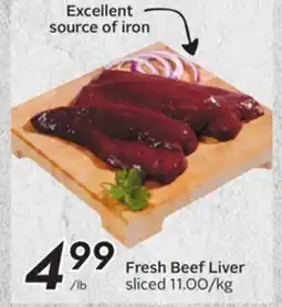 Sobeys Fresh Beef Liver offer