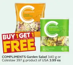 Sobeys COMPLIMENTS Garden Salad offer