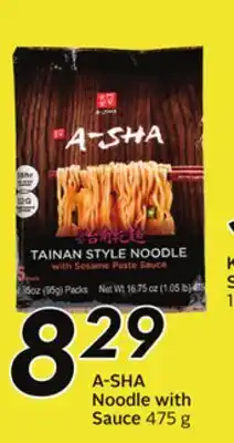 Sobeys A-SHA Noodle with Sauce offer
