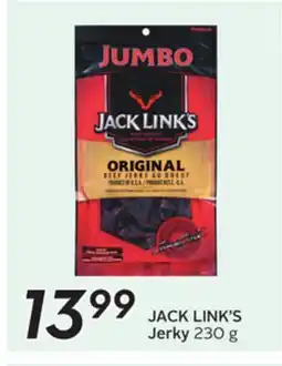 Sobeys JACK LINK'S Jerky offer