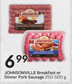 Sobeys JOHNSONVILLE Breakfast or Dinner Pork Sausage offer