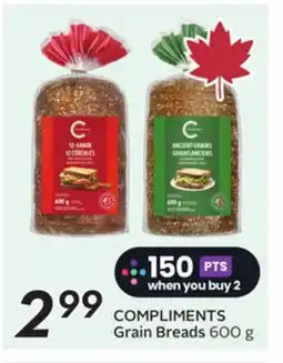 Sobeys COMPLIMENTS Grain Breads offer