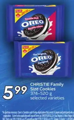 Sobeys CHRISTIE Family Size Cookies offer