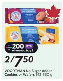 Sobeys VOORTMAN No Sugar Added Cookies or Wafers offer