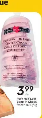 Sobeys Pork Half Loin Bone-In Chops offer