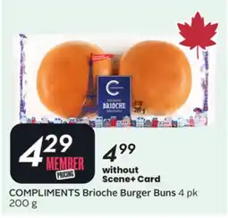 Sobeys COMPLIMENTS Brioche Burger Buns offer
