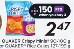 Sobeys QUAKER Crispy Minis Cakes offer