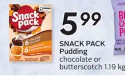 Sobeys SNACK PACK Pudding offer