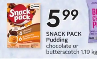 Sobeys SNACK PACK Pudding offer
