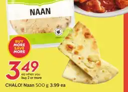 Sobeys CHALO! Naan offer