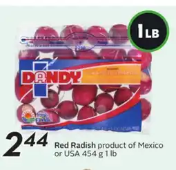 Sobeys Red Radish offer