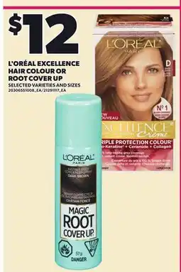 Loblaws L'ORÉAL EXCELLENCE HAIR COLOUR OR ROOT COVER UP offer
