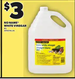 Loblaws NO NAME WHITE VINEGAR, 4 L offer