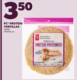 Loblaws PC PROTEIN TORTILLAS, 342 G offer