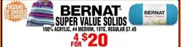 Len's Mill Stores BERNAT SUPER VALUE SOLIDS offer