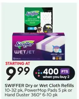 Sobeys SWIFFER Dry or Wet Cloth Refills offer