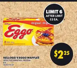 Loblaws KELLOGG'S EGGO WAFFLES, 8'S offer