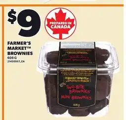 Loblaws FARMER'S MARKET BROWNIES, 608 G offer