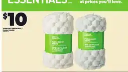 Loblaws EVERYDAY ESSENTIALS PLUSH THROW offer