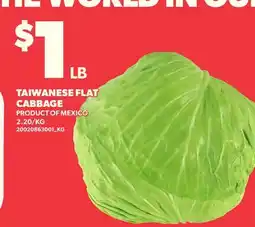 Loblaws TAIWANESE FLAT CABBAGE offer
