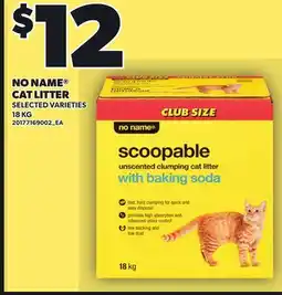 Loblaws NO NAME CAT LITTER, 18 KG offer