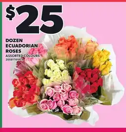 Loblaws DOZEN ECUADORIAN ROSES offer