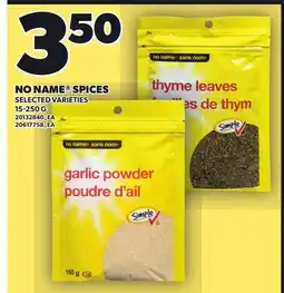 Loblaws NO NAME SPICES, 15-250 G offer