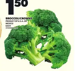Loblaws BROCCOLI CROWNS, EACH offer