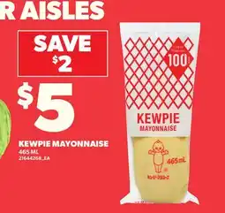 Loblaws KEWPIE MAYONNAISE, 465 ML offer