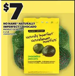 Loblaws NO NAME NATURALLY IMPERFECT AVOCADO, 2.2 LB offer
