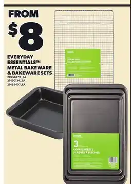 Loblaws EVERYDAY ESSENTIALS METAL BAKEWARE & BAKEWARE SETS offer