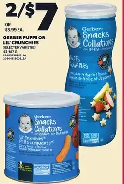 Loblaws GERBER PUFFS OR LIL' CRUNCHIES, 42-187 G offer