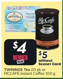 Sobeys Tea 20 pk or Instant Coffee 100 g offer