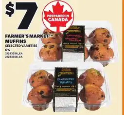 Loblaws FARMER'S MARKET MUFFINS, 6'S offer