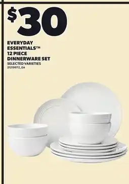 Loblaws EVERYDAY ESSENTIALS 12 PIECE DINNERWARE SET offer