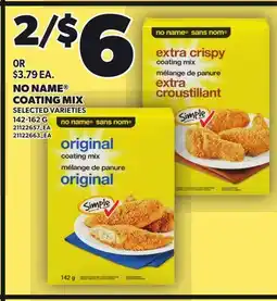 Loblaws NO NAME COATING MIX, 142-162 G offer