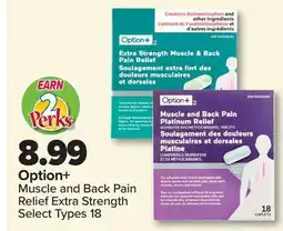 PharmaChoice Option+ Muscle and Back Pain Relief Extra Strength offer