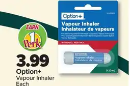 PharmaChoice Option+ Vapour Inhaler offer