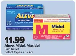 PharmaChoice Aleve, Midol, Maxidol Pain Relief offer